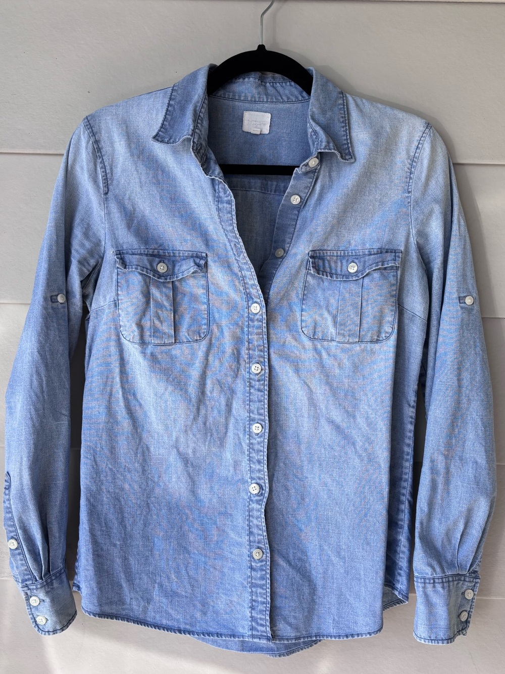 J.Crew Chambray Shirt – Light Blue – Size Small